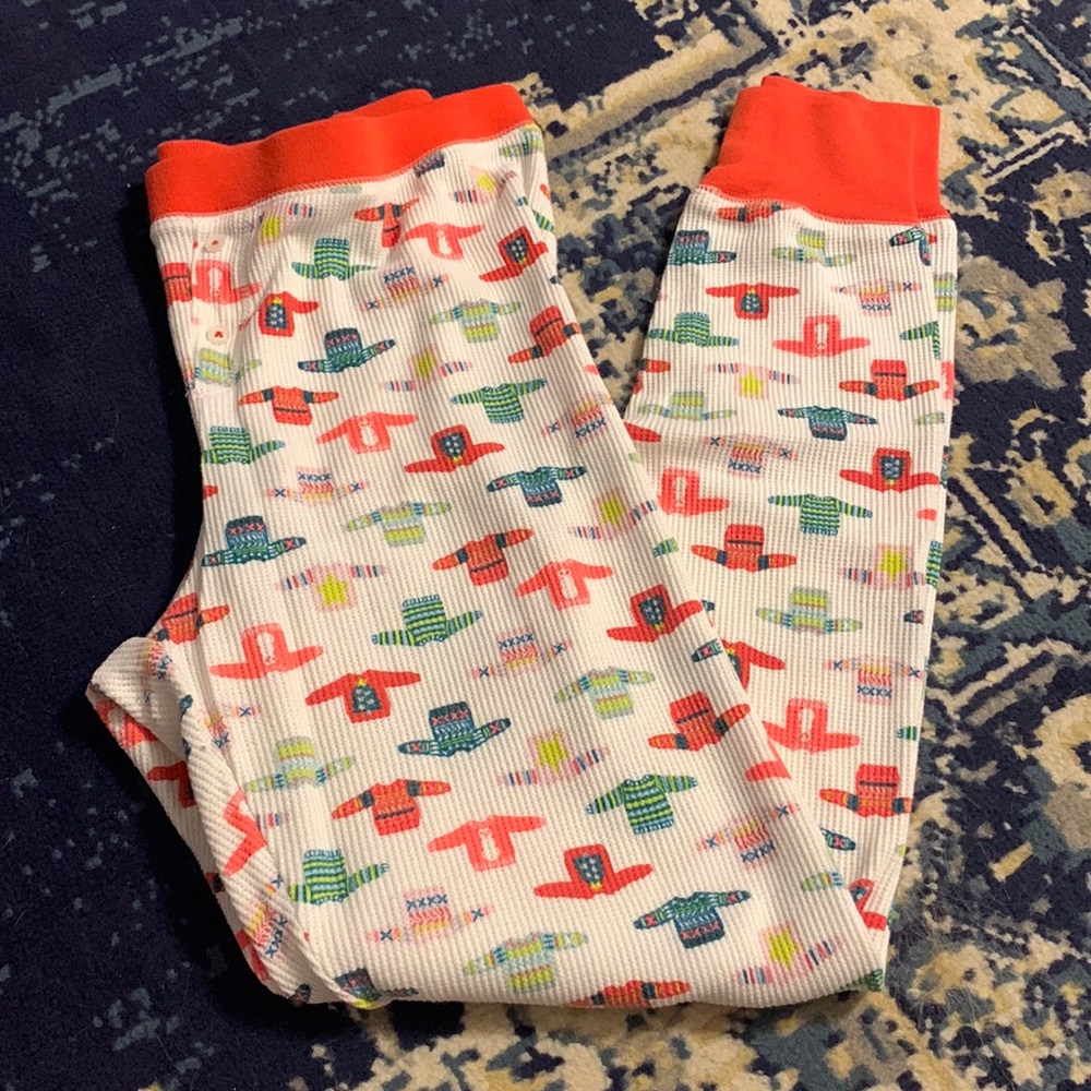 Old navy Christmas sweater thermal pajama pants